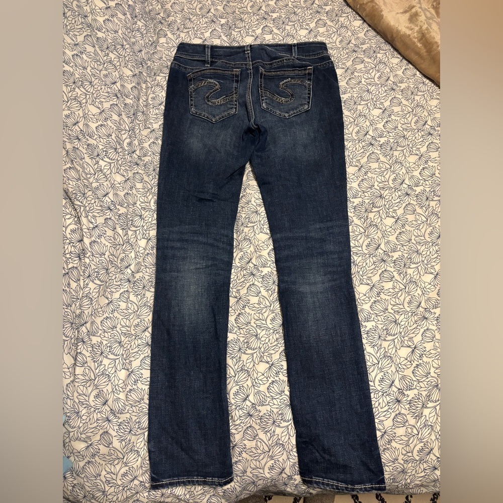 Elyse Straight Silver Jeans